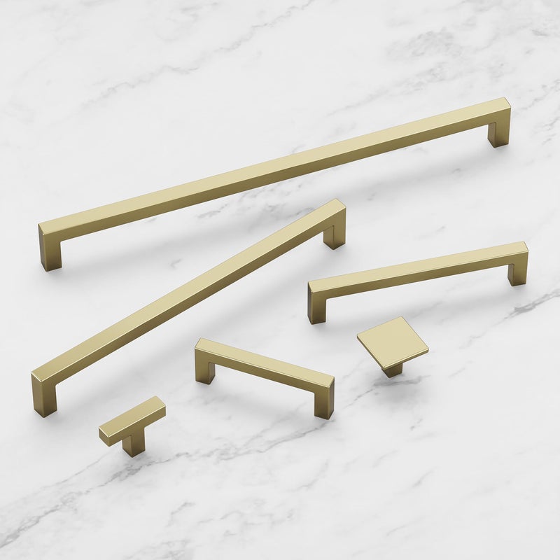 Hickory Hardware Solid Core Kitchen Cabinet Knobs, Luxury Cabinet and Dresser Knobs, Handle Pulls for Doors & Drawers, 1-1/4 Inch, Elusive Golden Nickel, Skylight Collection (Pack of 10) - Image 3
